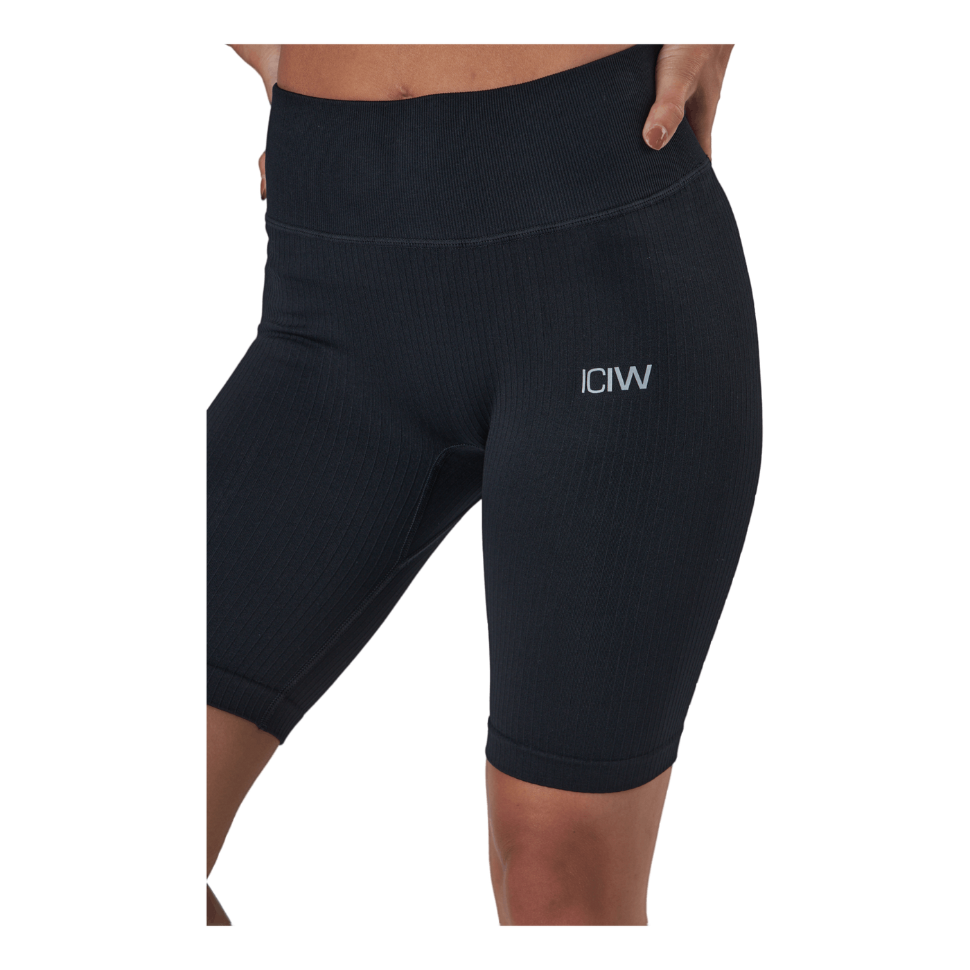 Ribbed Define Seamless Biker S Black