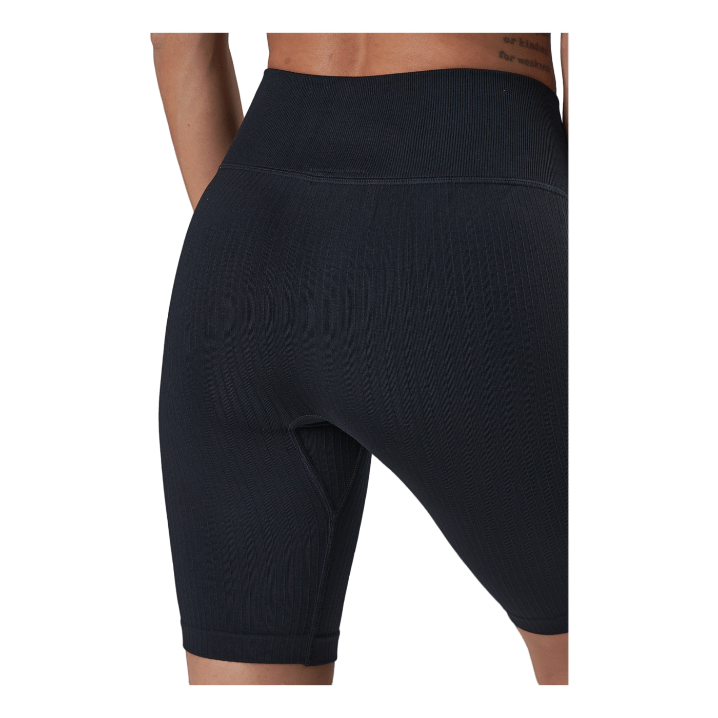 Ribbed Define Seamless Biker S Black