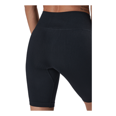 Ribbed Define Seamless Biker S Black