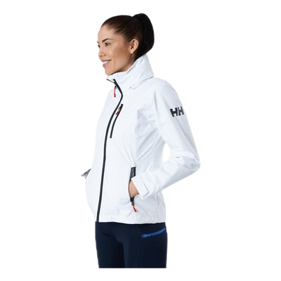 Crew Hooded Jacket White