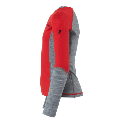 Junior Magic Crew Racing Red-grey Melange