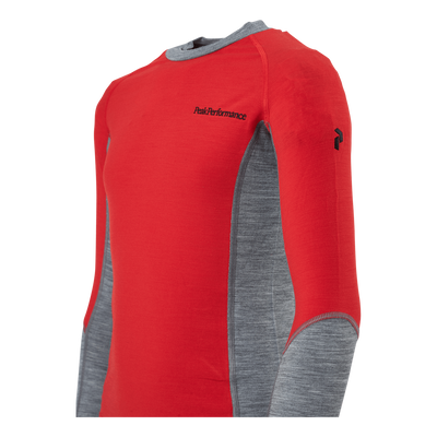 Junior Magic Crew Racing Red-grey Melange