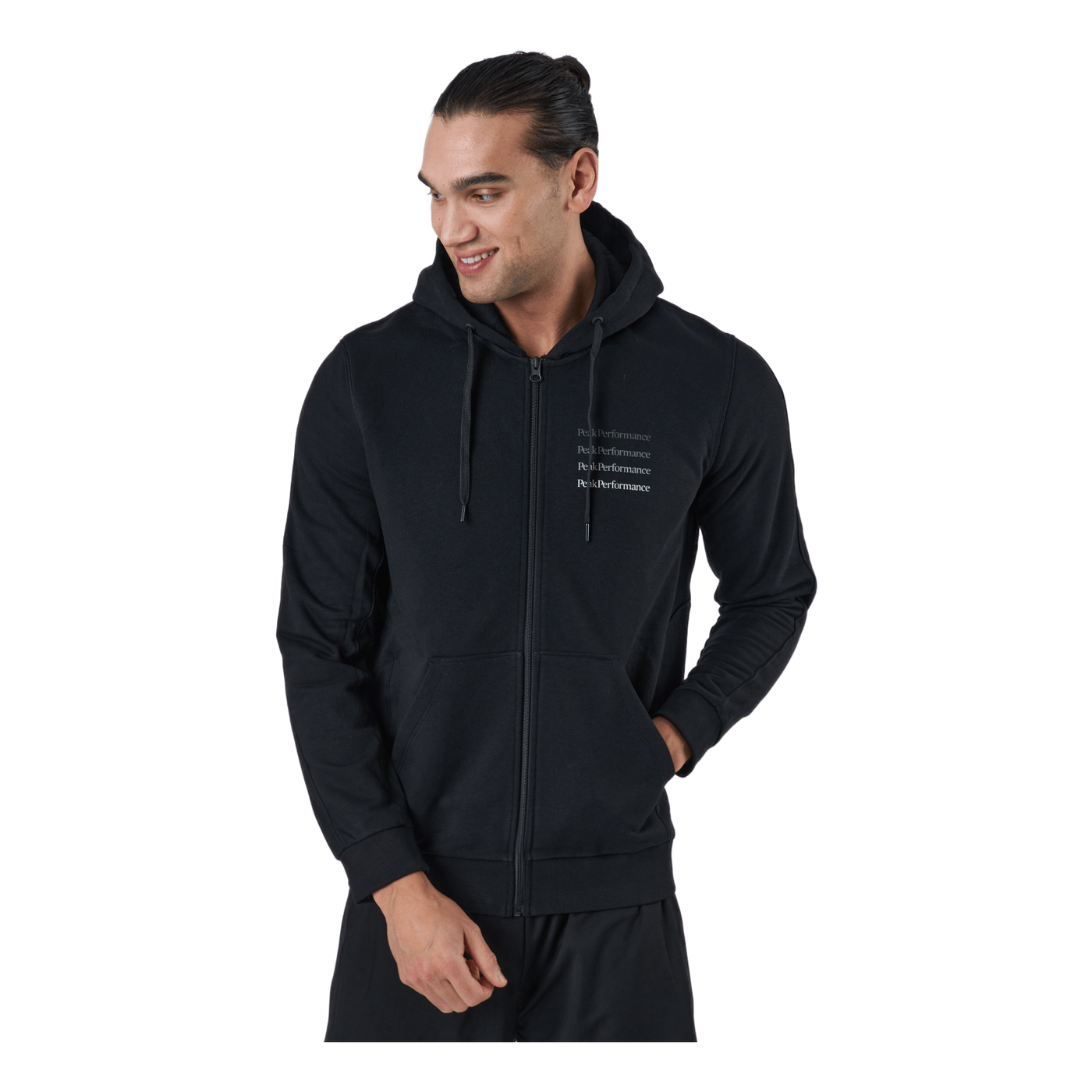 M Ground Zip Hood Black