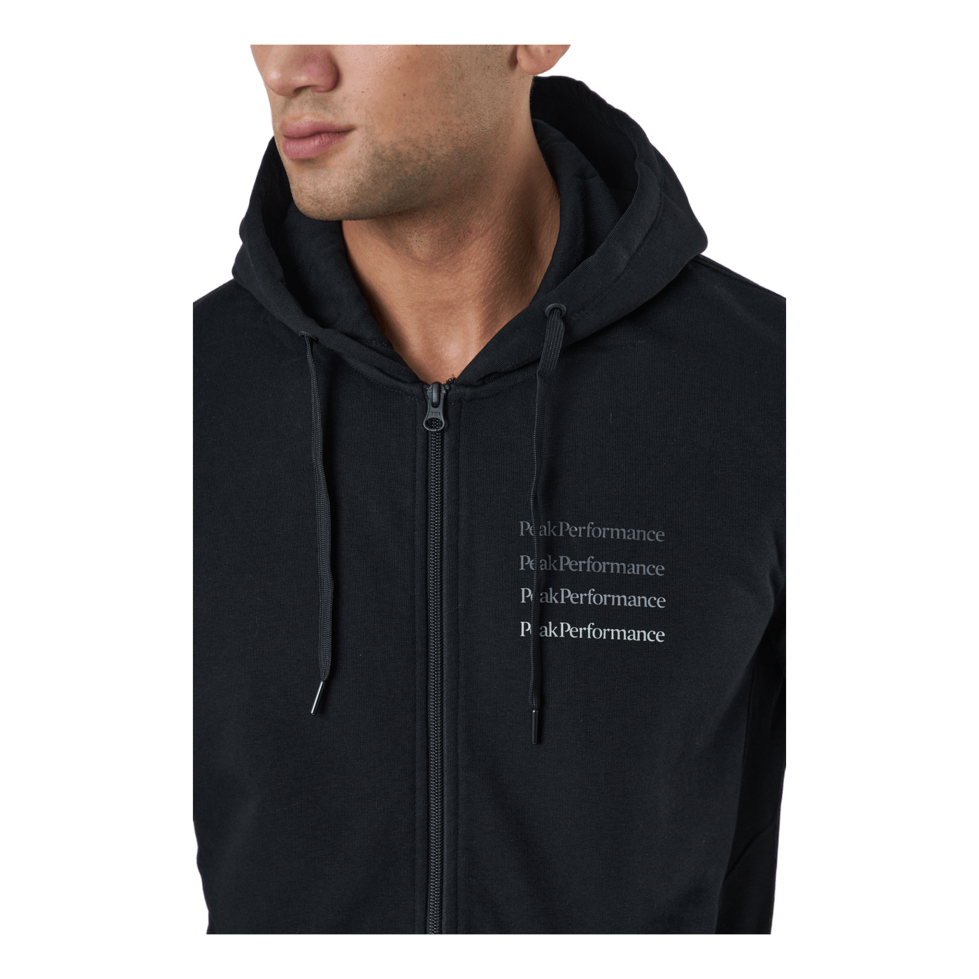 M Ground Zip Hood Black