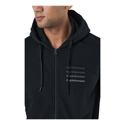 M Ground Zip Hood Black