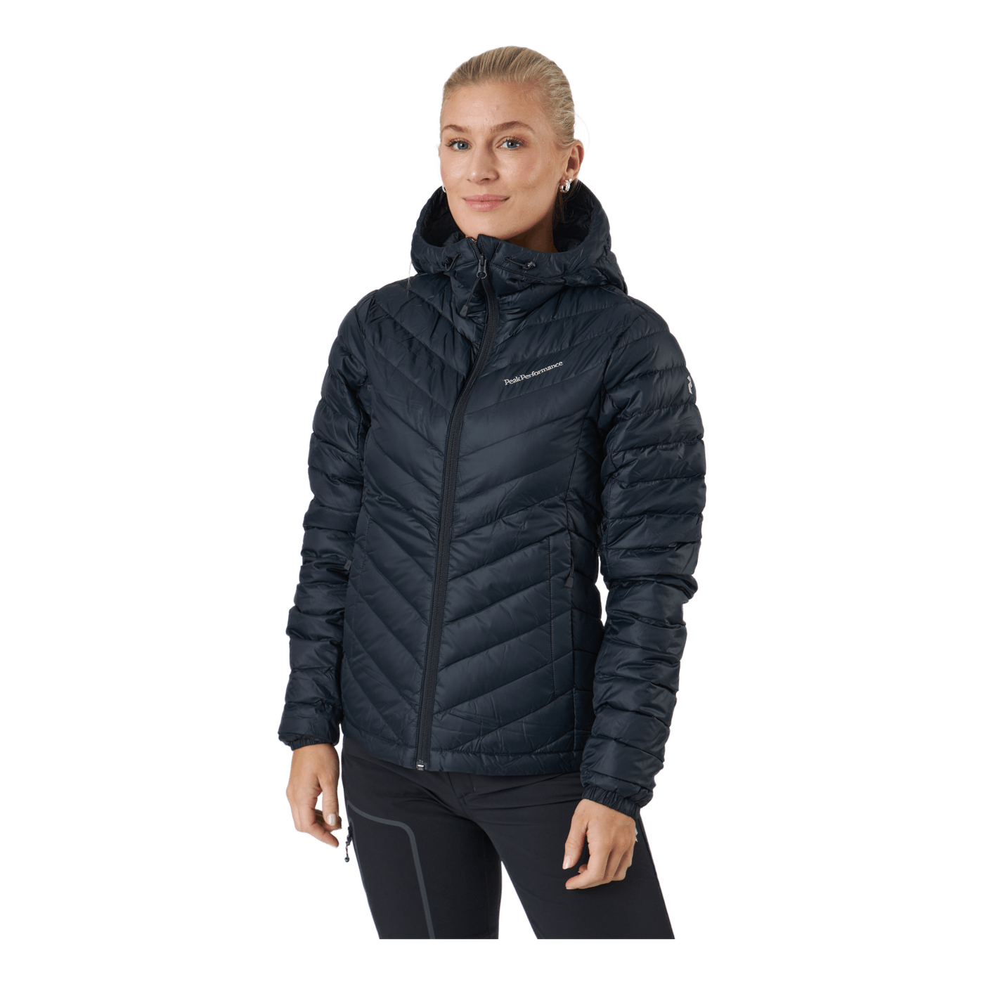 W Frost Down Hood Jacket Black