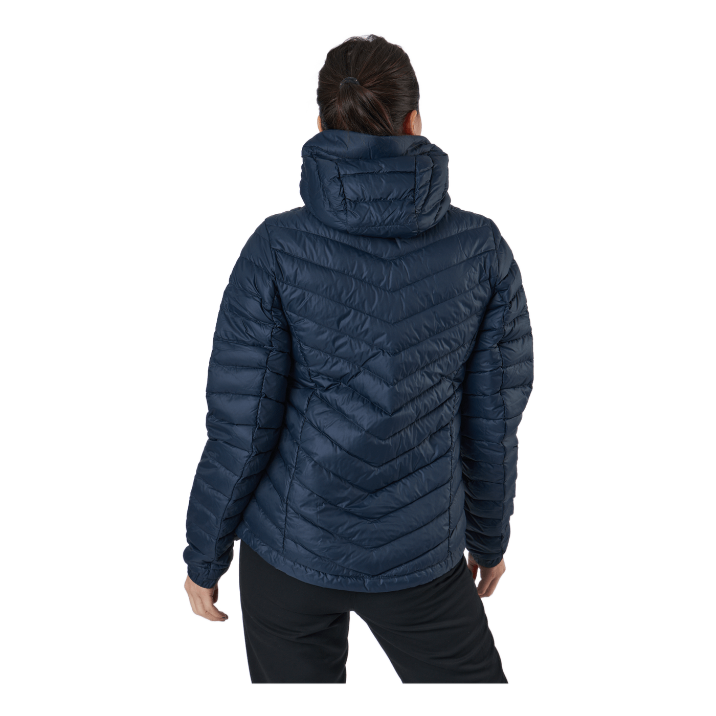 W Frost Down Hood Jacket Blue Shadow