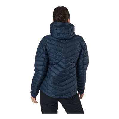 W Frost Down Hood Jacket Blue Shadow