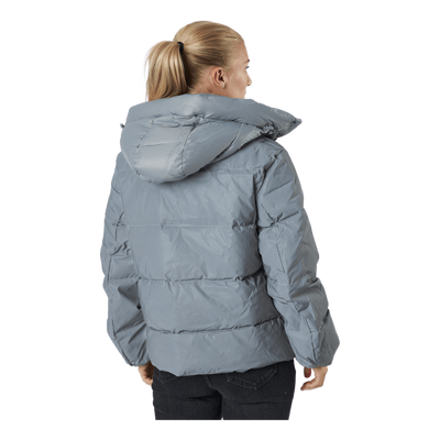 W. Hooded Reflective Puffer Ja Silver