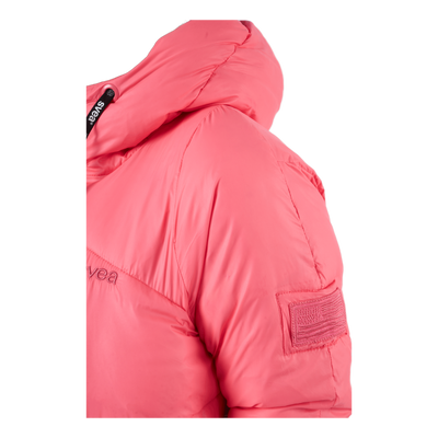 W. Mid Length Shiny Jacket Happy Pink