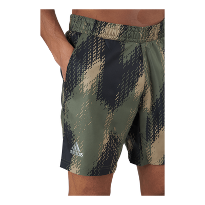 Printed Short 7 Inch P.blue 000/brown