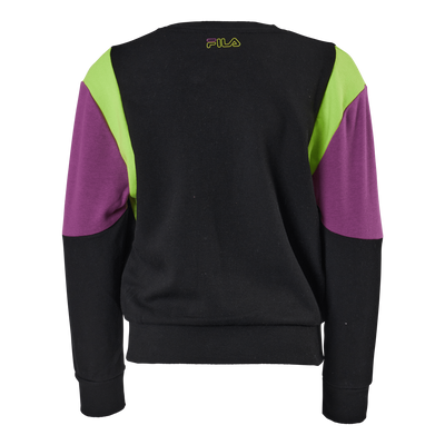 Teens Girls Samia Cropped Bloc Black-hyacinth Violet-love Bir