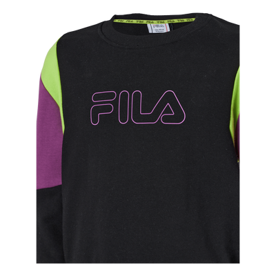 Teens Girls Samia Cropped Bloc Black-hyacinth Violet-love Bir