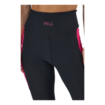 Paula High Waist 7/8 Tight Black-beetroot Purple-mandarin