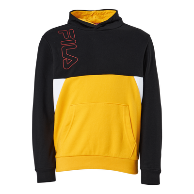 Teens Boys Lupo Blocked Hoody Black-saffron-bright White