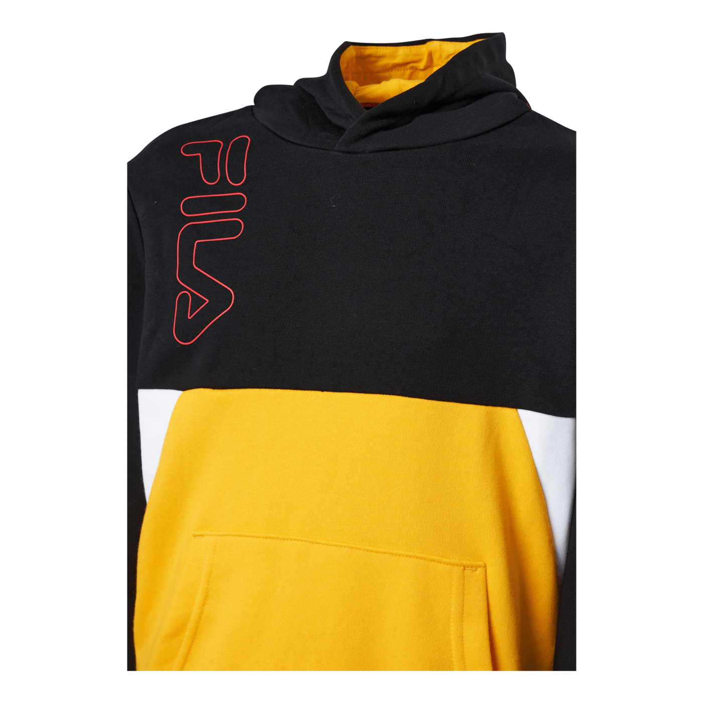 Teens Boys Lupo Blocked Hoody Black-saffron-bright White