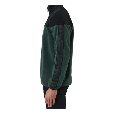 Men Ofer Half Zip Fleece Shirt Sycamore-black