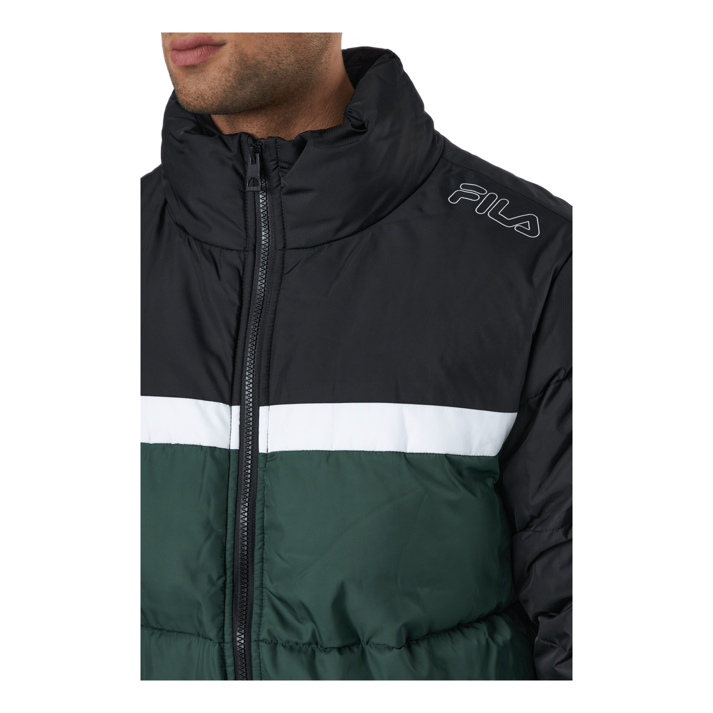 Men Oliver Puff Jacket Sycamore-black-bright White