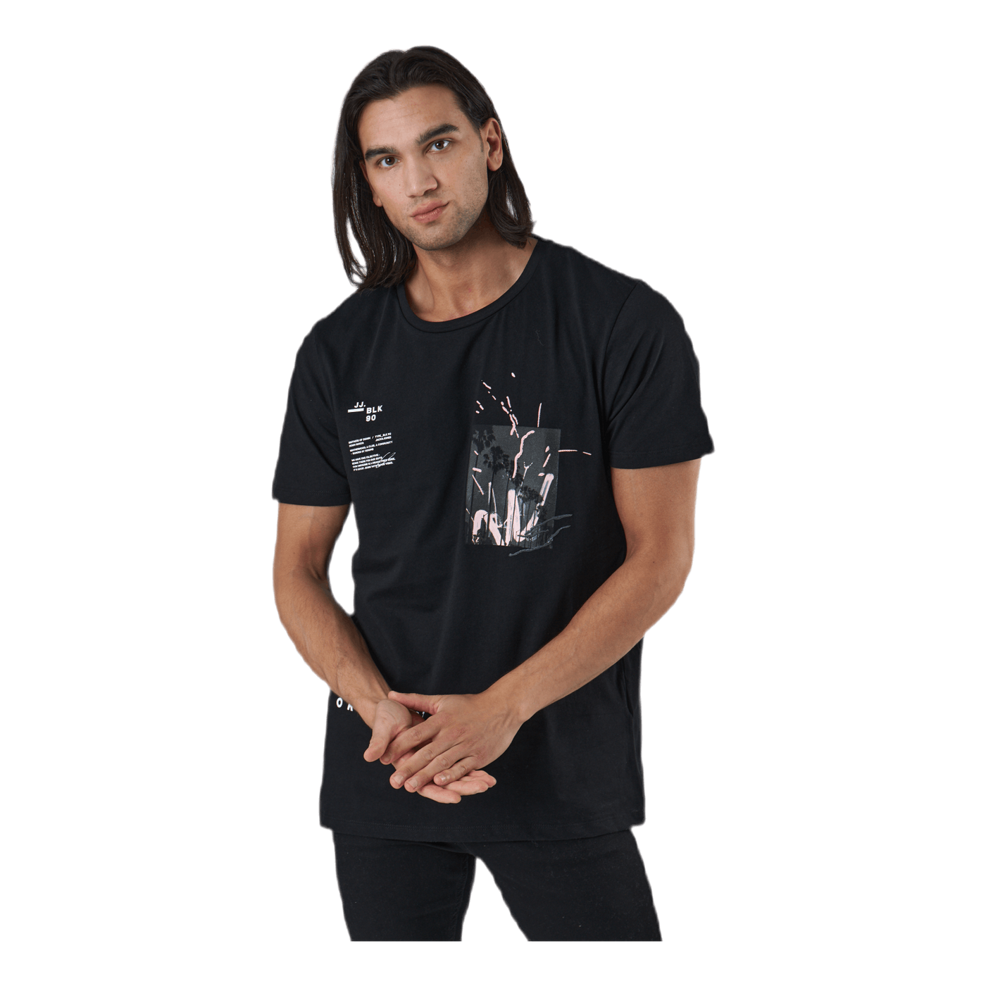 Fedo Tee Ss Crew Neck Svart