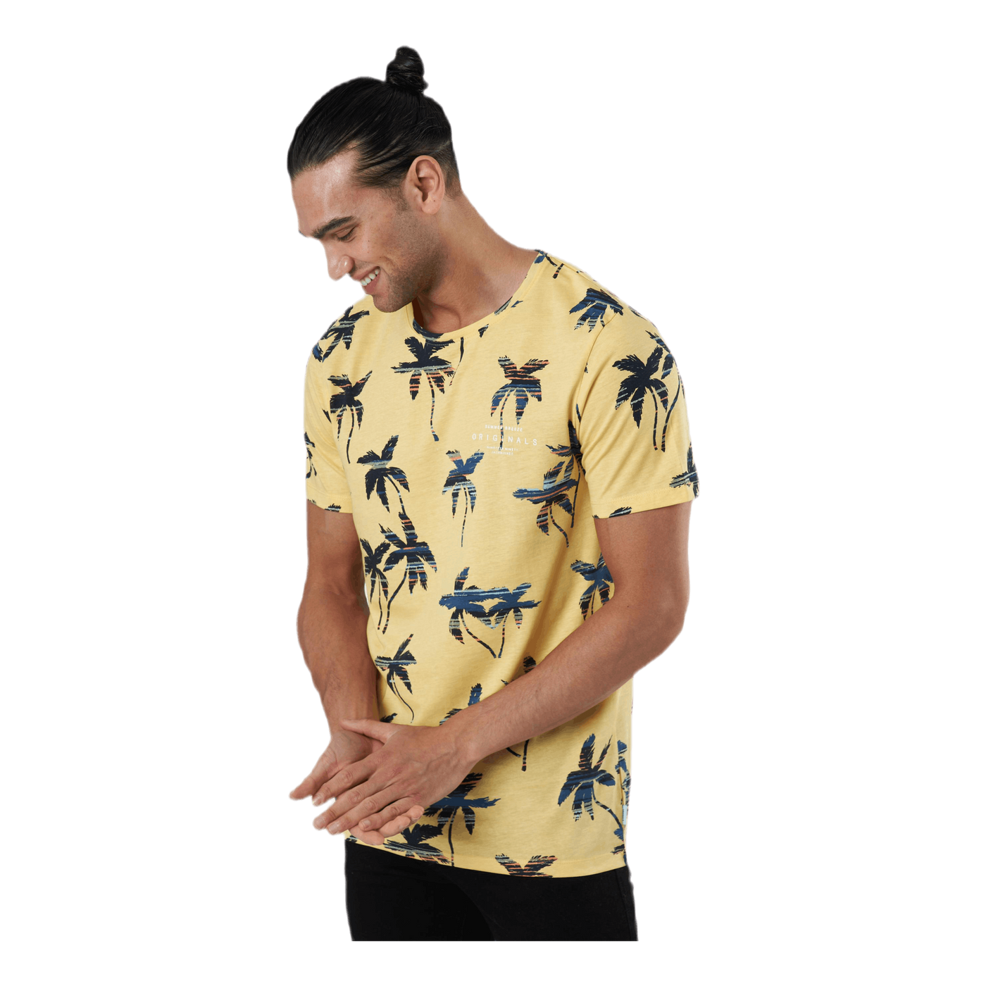 Hazy Aop Tee Ss Crew Neck Sahara Sun