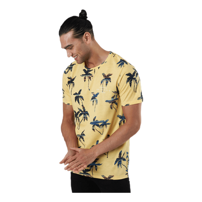 Hazy Aop Tee Ss Crew Neck Sahara Sun