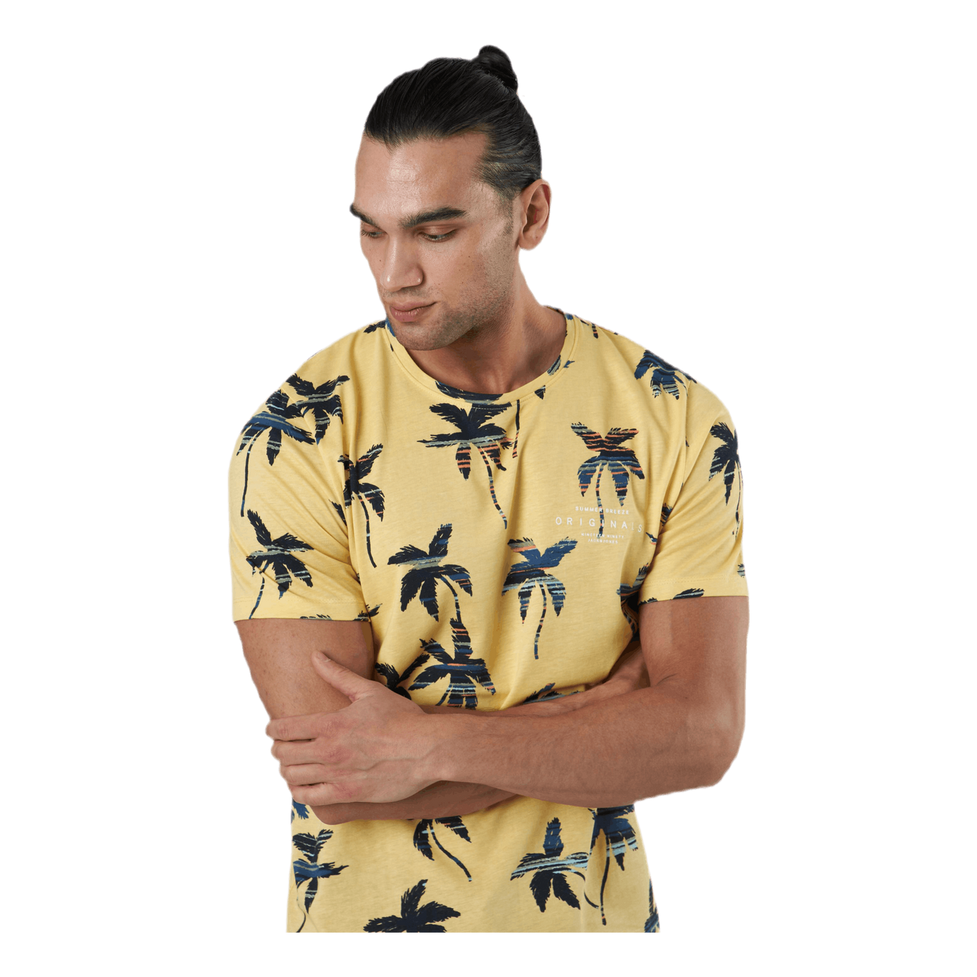 Hazy Aop Tee Ss Crew Neck Sahara Sun