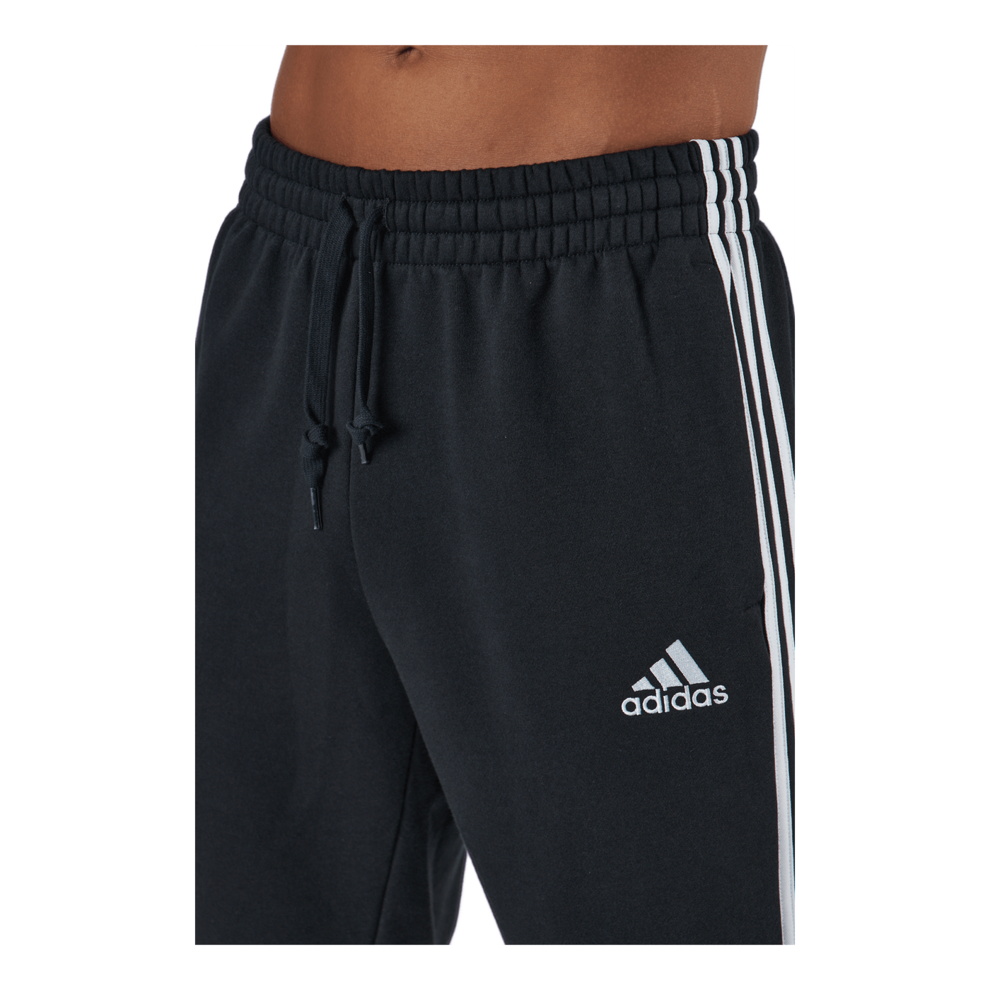 Essentials Slim  3 Stripes Pants Black / White