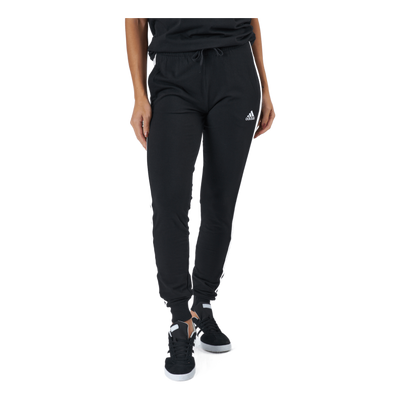 Essentials Single Jersey 3-Stripes Joggers Black