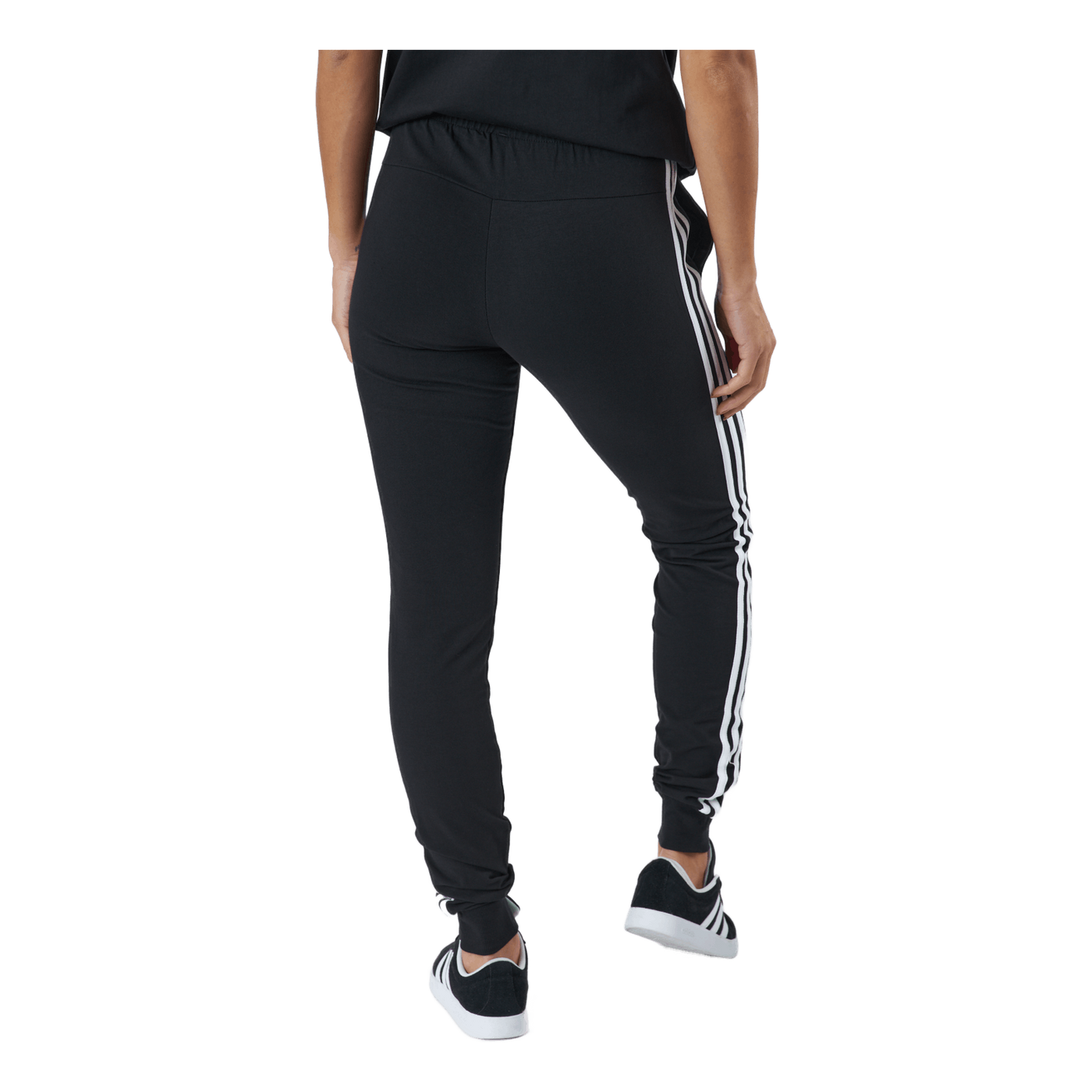 Essentials Single Jersey 3-Stripes Joggers Black