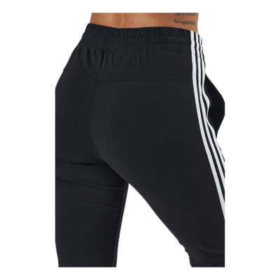 Essentials Single Jersey 3-Stripes Joggers Black