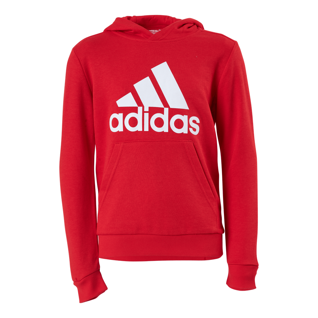 Adidas Boys Essentials Big Logo Hoodie Vivid Red White adidas Runforest
