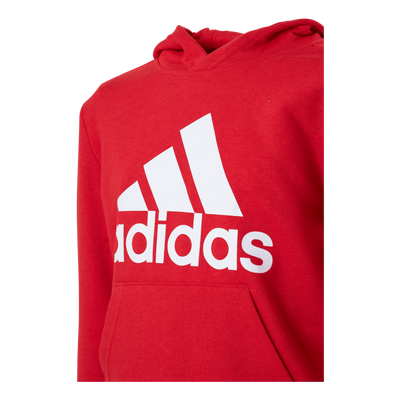 Adidas Boys Essentials Big Logo Hoodie Vivid Red / White