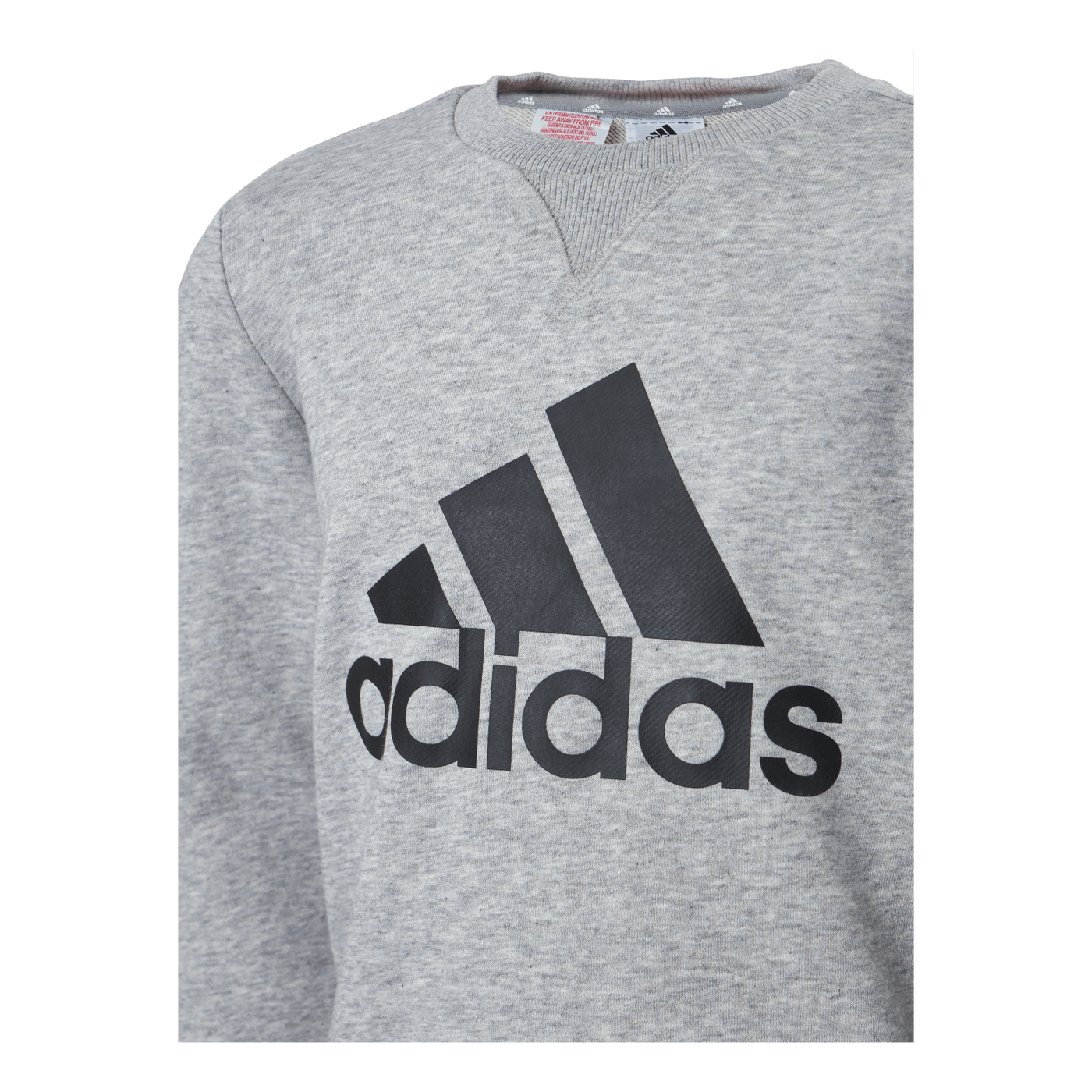 Adidas Boys Essentials Big Logo Sweatshirt Medium Grey Heather / Black