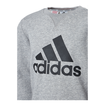 Adidas Boys Essentials Big Logo Sweatshirt Medium Grey Heather / Black