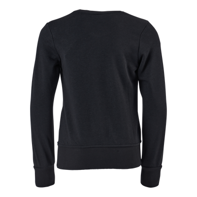 Adidas Girls Essentials Big Logo Sweatshirt Black / White