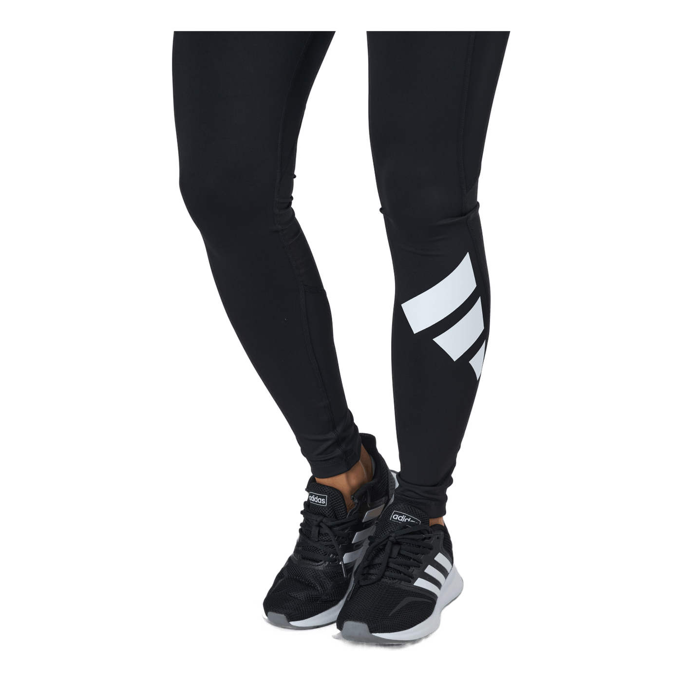 Techfit Long 3Bar Logo Tight Black / White