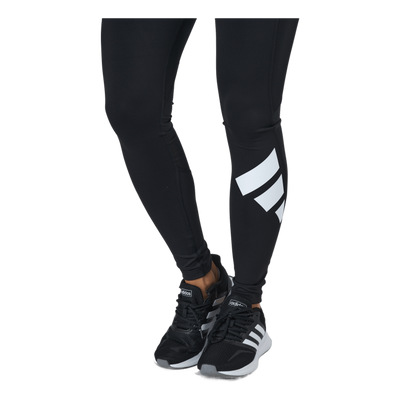 Techfit Long 3Bar Logo Tight Black / White