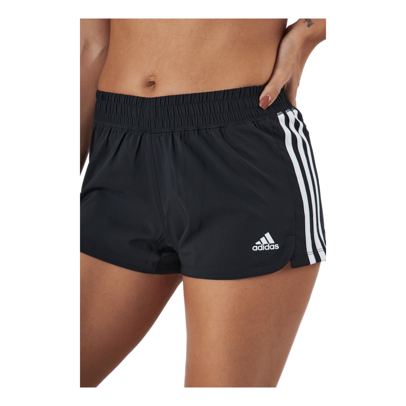 Pacer 3 Stripe Woven Short Black / White