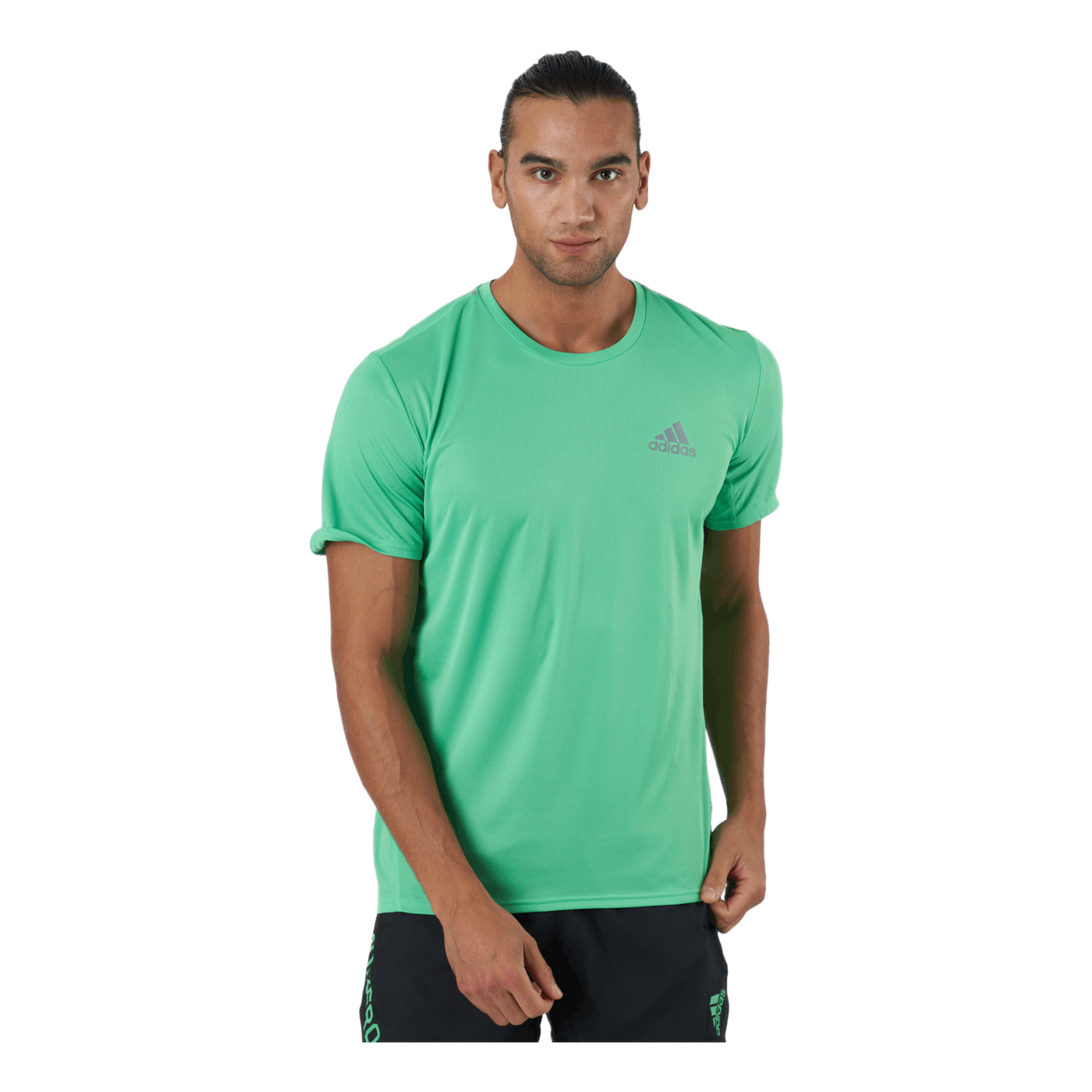 Adidas Fast Primeblue Tee Men Semi Screaming Green / Reflective Silver