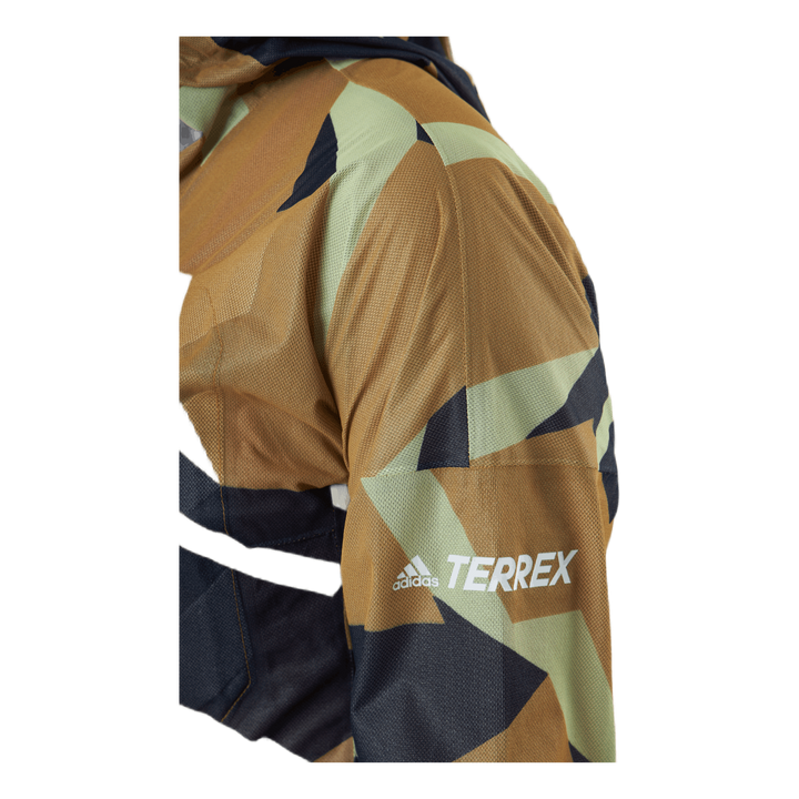 Terrex Agravic Graphic 2.5L Rain Jacket Mesa