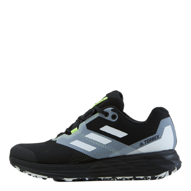 Terrex Two Flow Trail Running Shoes Core Black / Crystal White / Solar Yellow