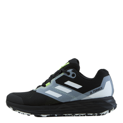 Terrex Two Flow Trail Running Shoes Core Black / Crystal White / Solar Yellow