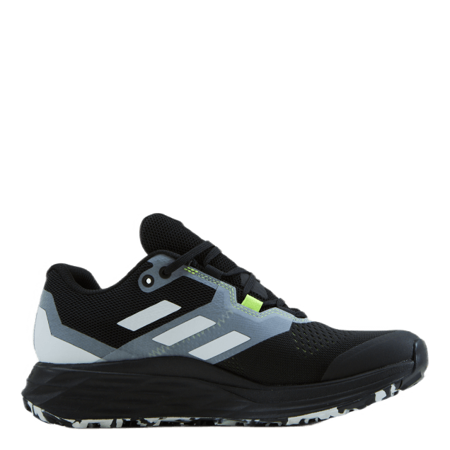 Terrex Two Flow Trail Running Shoes Core Black / Crystal White / Solar Yellow