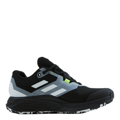 Terrex Two Flow Trail Running Shoes Core Black / Crystal White / Solar Yellow