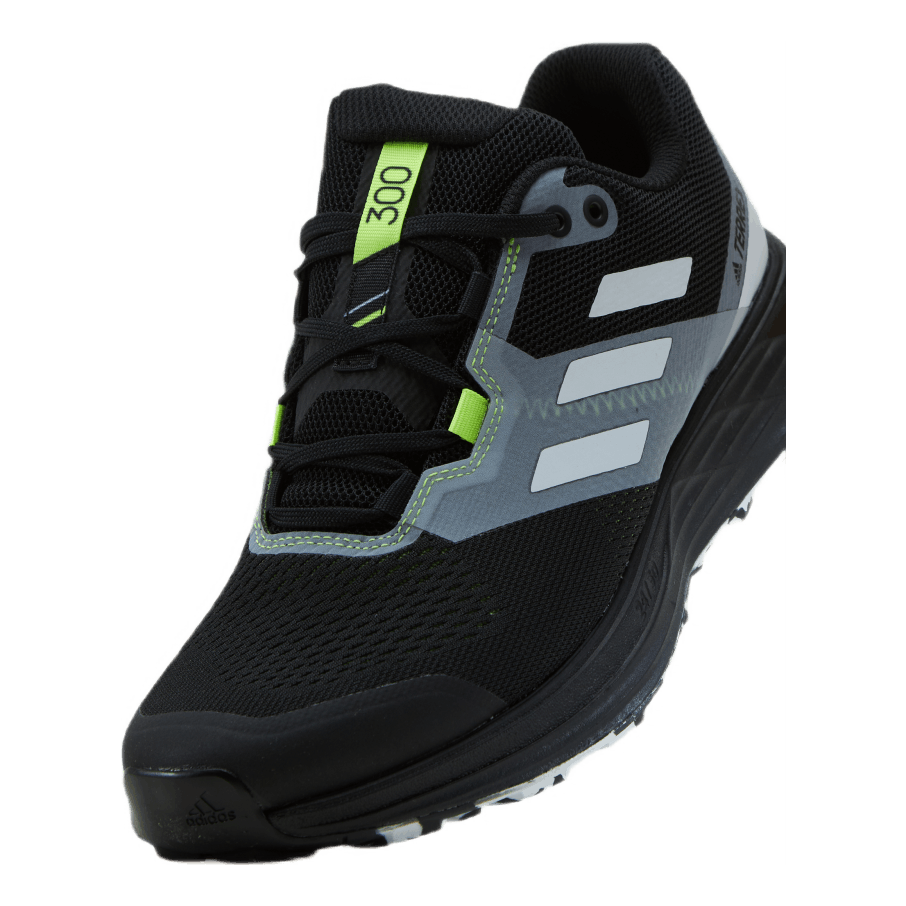 Terrex Two Flow Trail Running Shoes Core Black / Crystal White / Solar Yellow