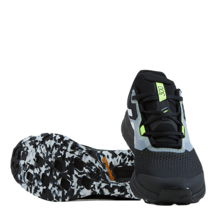 Terrex Two Flow Trail Running Shoes Core Black / Crystal White / Solar Yellow