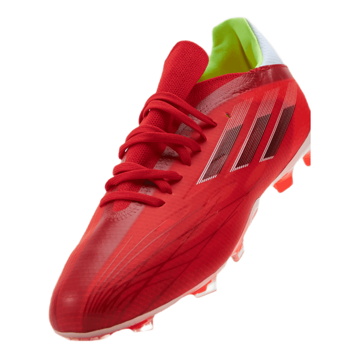 X Speedflow.1 Firm Ground Boots Red / Core Black / Solar Red