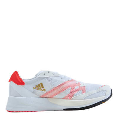 Adizero Adios 6 Tokyo Shoes Cloud White / Gold Metallic / Solar Red