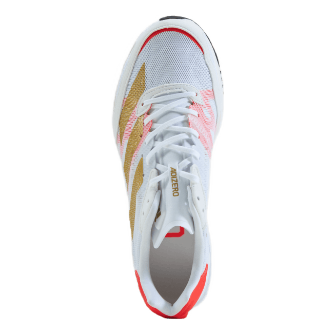 Adizero Adios 6 Tokyo Shoes Cloud White / Gold Metallic / Solar Red