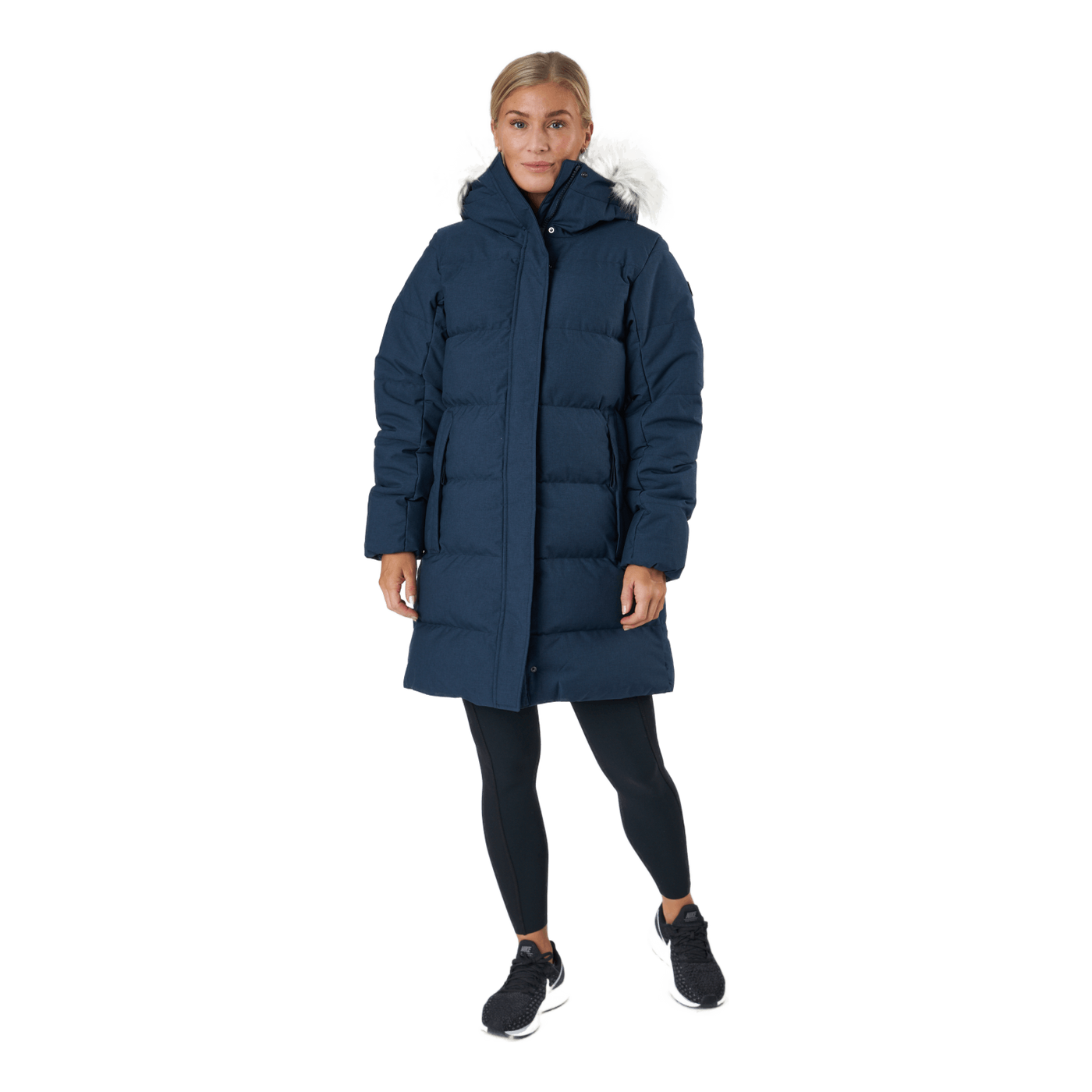 W Blossom Puffy Parka Navy